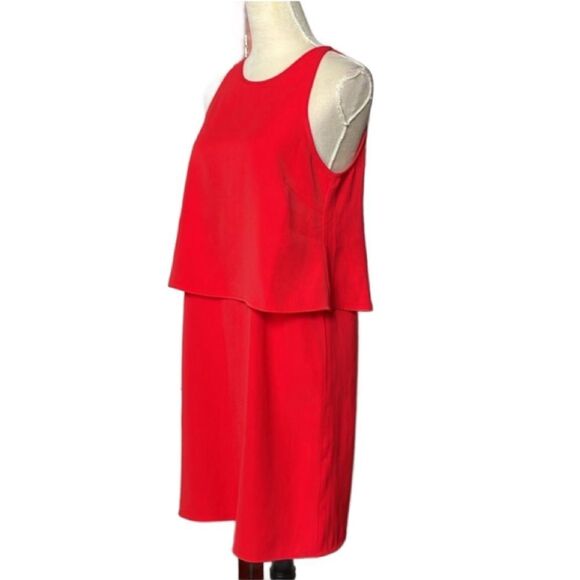 Y.A.S. ASOS Bright Red Yassandia Layered Sleeveless Dress (Size: Small) - Picture 1 of 14